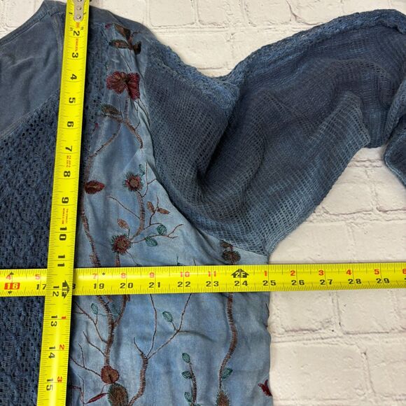 Exclusively for Signals Floral Blouse Top Shirt Size 3X Embroidered Boho C002 -3 - Picture 4 of 16